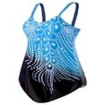 thumbnail image 3 of Maillot de Bain Grande Taille pour Femmes Couleur Contrastée Sans Manches, 3 of 5