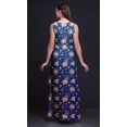 thumbnail image 2 of Bimba Floral Ladies Round Neck Sleeveless Long Tank Casual Maxi PrintDress-Medium, 2 of 5