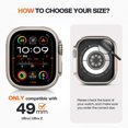 thumbnail image 2 of XiHAMA 2 in 1 Waterproof Case Compatible with Apple Watch Screen Protector 44mm SE 2nd Gen Series 6 5 4, 360 Protective Glass Face Cover Hard PC Bumper + Back Frame for Watch Accessories, 2 of 8