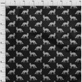 thumbnail image 3 of oneOone Georgette Viscose Fabric Fox Block Printed Fabric 1 Yard 42 Inch Wide, 3 of 4