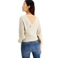 thumbnail image 2 of I.N.C Womens Sparkle Pullover Sweater, Beige, Medium, 2 of 3