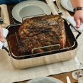 thumbnail image 2 of KitchenAid 5-Ply Clad Stainless Steel Roaster with Removable Rack, 15-Inch x 11.5-Inch, Polished Stainless Steel, 2 of 4