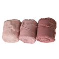 thumbnail image 1 of 3Pcs Fringe Chiffon Ribbon 2\" x 5 Yards Handmade Frayed Ribbon for Bridal Pink Series, 1 of 8