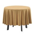 thumbnail image 1 of Nappe ronde d'Intérieur/extérieur Vargottam 58 pouces, Nappe ronde imperméable à l'eau pour table de patio, couvertures de table de printemps/été pour table circulaire d'arrière-cour/barbecue/pique-Nique - Beige, 1 of 7