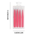 thumbnail image 2 of mtvxesu Stainless Steel Eyebrow Clip Set Plucking Tweezers In Plastic Box 4PC Sale, 2 of 6