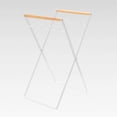 thumbnail image 1 of Collapsible Trash Can Stand Support Garbage Bag Paper Bags Holder for Picnic White, 1 of 7