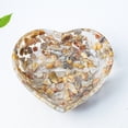 thumbnail image 1 of CQCYD Heart Shaped Resin Bowl, Transparent Jewelry Dish, Decorative Organizer For Rings Earrings, Beautiful Patterned Craft Display, Valentine's Day Gift, 1 of 7