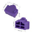 thumbnail image 3 of Unique Bargains 20pcs RJ45 Silicone Protectors Ethernet Hub Port Anti Dust Cap Cover Purple, 3 of 3