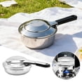 thumbnail image 2 of TIELUTT Poêle Brûleur en Acier Inoxydable pour Camping en Plein Air Randonnée Pique-Nique Cuisson et Tentes Surélevées pour Camping Sac pour 2 Personnes pour Camping Sacs pour Camping Randonnée Sac à Dos Léger Bidon d'Eau Camping, 2 of 7