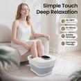 thumbnail image 2 of MaxKare Collapsible Foot Spa Bath Massager with Heat, Digital Display Remote Control, 6 Large Massage Rollers,Grey, 2 of 10