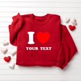thumbnail image 1 of TIMIFIS Chandails Rouges de la Saint-Valentin pour Femmes Col Rond Manches Longues Chandail Ample Décontracté Tenues Printemps Automne Chandail Cœur Chemises - Printemps/été, 1 of 4