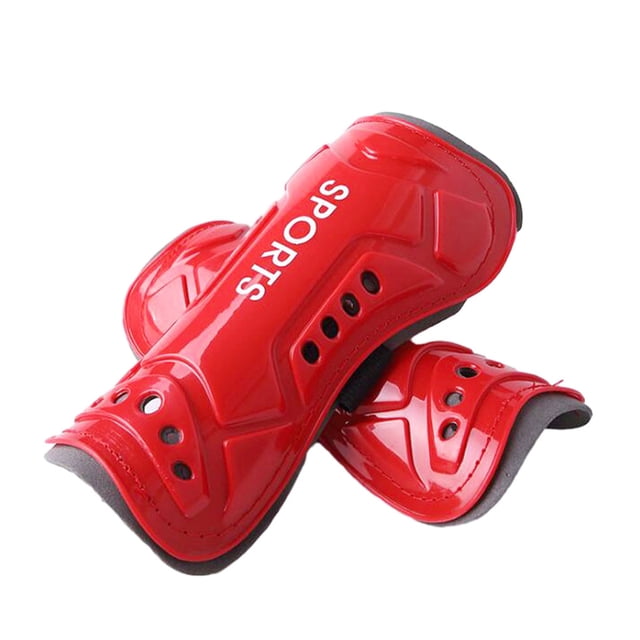 fastboy EVA Durable Construction Calf Protector For Adult Soccer Training Adjustable Comfortable Leg Sleeves adult red 1Set