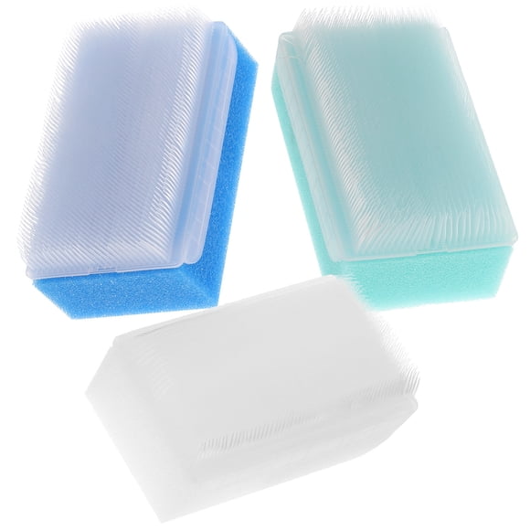 MIANGASTORE 3Pcs Bath Brush Cradle Cap Brush Shampoo Sponge Brush Bath Scrubber Brush