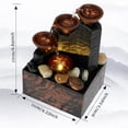 thumbnail image 4 of MesaSe 20004744701to Plastic Tabletop Water Fountain with LED Light Indoor  Black, 4 of 9