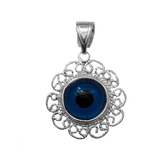 Pendentif Il Maléfique Double Face en Argent Sterling Filigrane