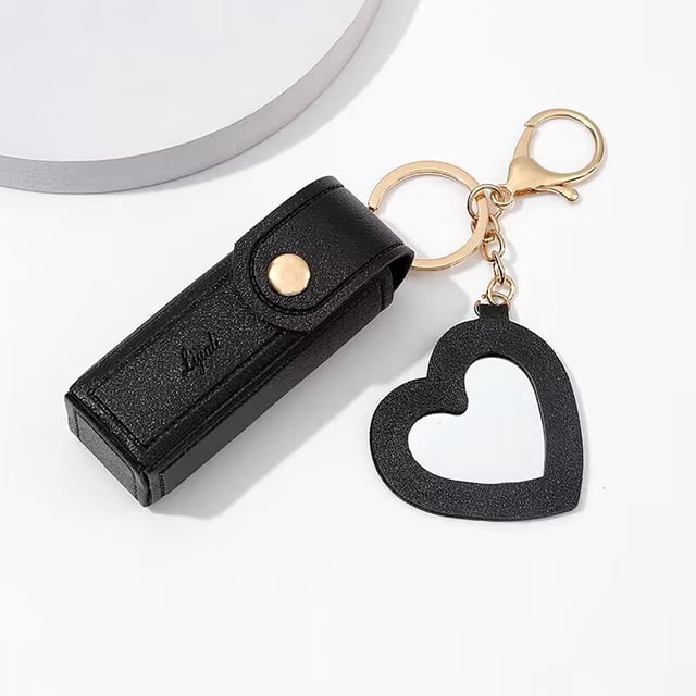 Boîte de Rangement pour Rouges à Lèvres avec Miroir Porte-Monnaie Porte-Clés Mini Sac de Rangement pour Rouges à Lèvres