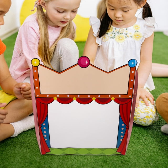 unbranded Kids Puppet Theater 1 Set Paper DIY Craft Science Project for Children Educators Parents