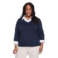thumbnail image 1 of Karen Scott Women's Plus Collared V-Neck Top, 1 of 6