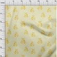 thumbnail image 2 of oneOone Silk Tabby Fabric Branch & Owl Block Printed Fabric 1 Yard 42 Inch Wide, 2 of 4