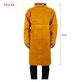 thumbnail image 2 of Cowhide Work Clothes Apron Welding Protective Clothing Heat Fire Resistant Welders with Sleeves ,Easy to Use, 2 of 6