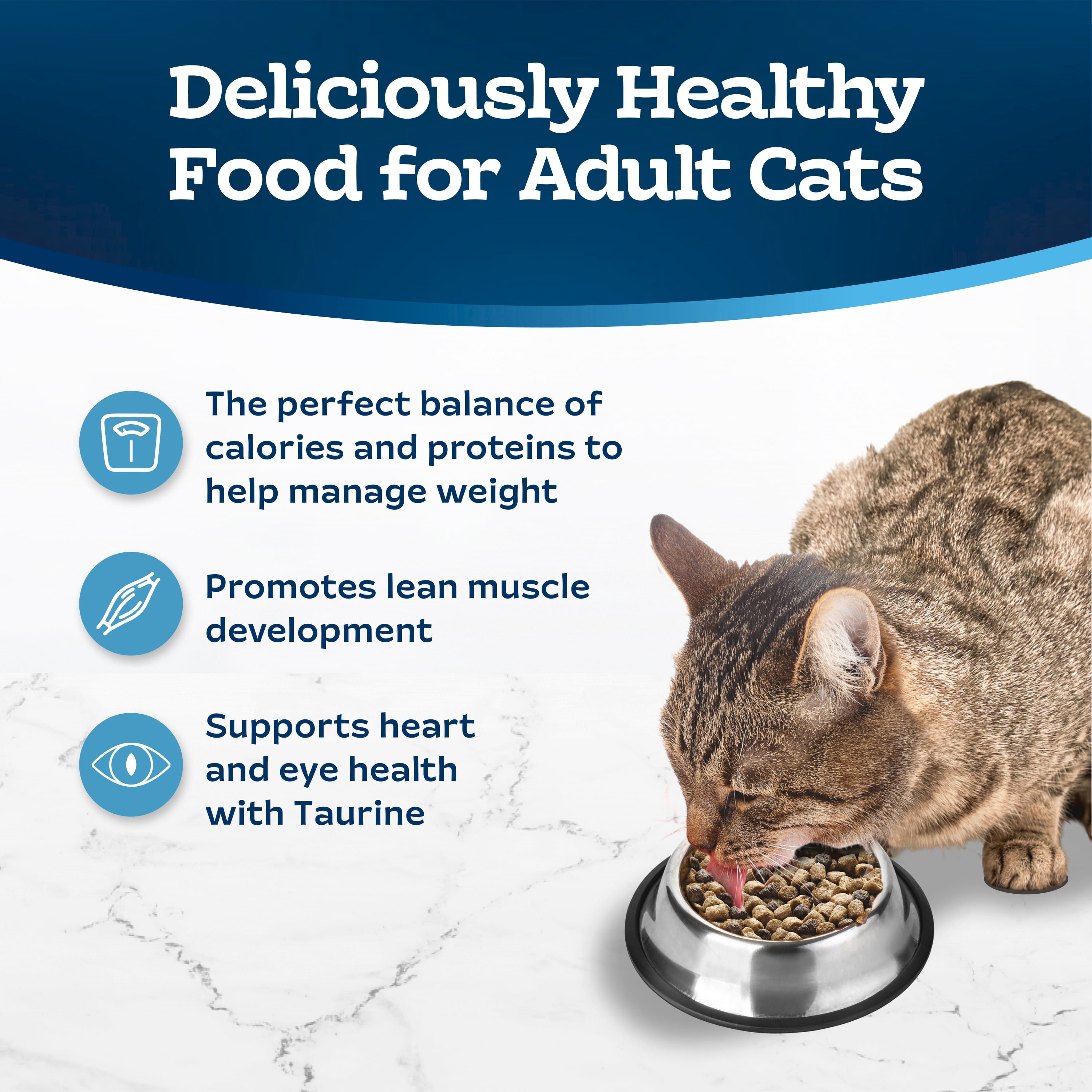 Blue Buffalo Tastefuls Nourriture Naturelle Sèche pour Chats, Contrôle du Poids 2.2kg