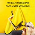 thumbnail image 4 of Microfiber Pet Grooming Towel Super Absorbent Washcloth for Gentle Bathing and Swimming Cleaning, 4 of 6