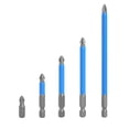 thumbnail image 1 of Hex Shank Magnetic Anti Slip Long Reach Electric Screwdriver 25-150mm Bits PH2, 1 of 3