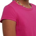 thumbnail image 2 of Hanes Girls Essential Tee 2-Pack, L, Amaranth, 2 of 4