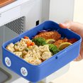 thumbnail image 4 of JZCHUNTOY Cute Cartoon Animal Double Layer Bento Lunch Box 1 Pack, Leak Proof Food Grade Reusable Food Container, Microwave Safe Portable Lunch Box for Work Picnic Travel and Daily Meal Prep, 4 of 6