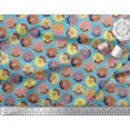 thumbnail image 2 of Soimoi Cotton Poplin Fabric Donuts Food Print Sewing Fabric Yard 56 Inch Wide, 2 of 5