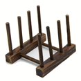 thumbnail image 1 of Bamboo Dish Plate Bowl Cup Book Pot Lid Cutting Board Drying Rack Stand Drainer Storage Holder Organizer Kitchen Cabinet（Keep Dry）, 1 of 6