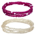 thumbnail image 1 of 2PCS Women Waist Bead Chain Fashion Bead Body Chain Belly Chain for Beach, 1 of 10