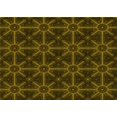 thumbnail image 1 of Ahgly Company Tapis d'Intérieur Rectangulaire Transitionnel Jaune Foncé Vert Lavable à la Machine, 2 Pieds x 3 Pieds, 1 of 7