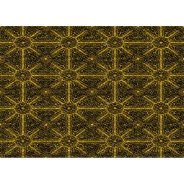 Ahgly Company Tapis d'Intérieur Rectangulaire Transitionnel Jaune Foncé Vert Lavable à la Machine, 2 Pieds x 3 Pieds