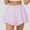 Purple, variant on Elvqul Skirt for Women Summer Mini Skirt Plain White Pleated Womens Short Skirts Elastic Waisted