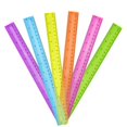 thumbnail image 1 of 30 Pack Clear Plastic Rulers 12 Inch,Transparent Assorted Color Metric Bulk Rulers with Inches and Centimeters,Kids Ruler for School,Home,Office, 1 of 5