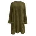 thumbnail image 2 of IMENGL Winter Warm Fleece Thickened Plus Size loose coat jacket sweater, Green XL, Size M-3XL, 2 of 5