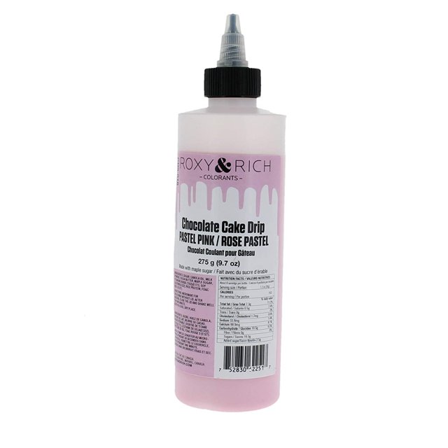 Chocolate Cake Drip Pastel Pink by Roxy and Rich