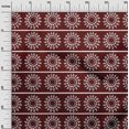 thumbnail image 2 of oneOone Cotton Cambric Fabric Stripe & Mandala Block Printed Craft Fabric BTY 56 Inch Wide, 2 of 4