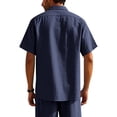 thumbnail image 3 of Maplenight T-Shirts en Coton pour Hommes à Col Rond, Chemises d'Été Décontractées à Manches Courtes, T-Shirts Légers, 3 of 8