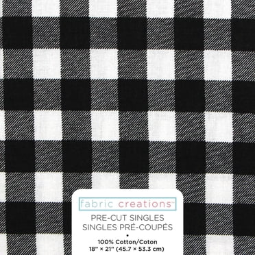 FABRIC CREATIONS Cotton Fat Quarter 45 × 53 cm (18 × 21 in) Buffalo Plaid