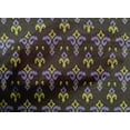 thumbnail image 4 of oneOone Tissu Popeline de Coton Imprimé Tourbillon & Paisley Ikat au Mètre 56 Pouces de Large, 4 of 4