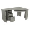 thumbnail image 1 of Inval Bureau d'Ordinateur d'Angle America en Chêne Fumé Bois Reconstitué, 1 of 8