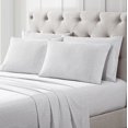 thumbnail image 1 of Nicole Miller Studio 6 piece Ella Printed Sheet Set, Bonus Pillowcases, Chevron, 1 of 3