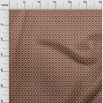 thumbnail image 3 of oneOone Polyester Spandex Brown Fabric Geometric Craft Projects Decor Fabric Printed By The Yard 56 Inch Wide, 3 of 5