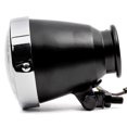 thumbnail image 4 of Krator Phare Mini 4.25 Pouces avec Ampoule LED Noire avec Boîtier Chromé Compatible avec Harley Davidson Softail Cross Bones Deuce Rocker, 4 of 8