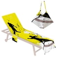 thumbnail image 2 of LSLJS Beach Chair Cover with Side Pockets, Microfiber Chaise Lounge Chair Towel Cover for Sun Lounger Pool Sunbathing Garden Beach Hotel, Easy To Carry Around, 2 of 6