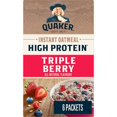thumbnail image 1 of Quaker gruau instantané Teneur élevée en protéines Trois petits fruits, 1 of 4