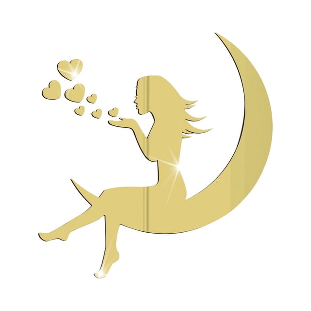 Clearance! 3D Valentine's Day Mirror Sticker Acrylic Waterproof Self-adhesive Paper