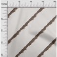 thumbnail image 2 of oneOone Cotton Flex Ivory Fabric Stripe Craft Projects Decor Fabric Printed By The Yard 40 Inch Wide, 2 of 5